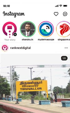 instagram profile page